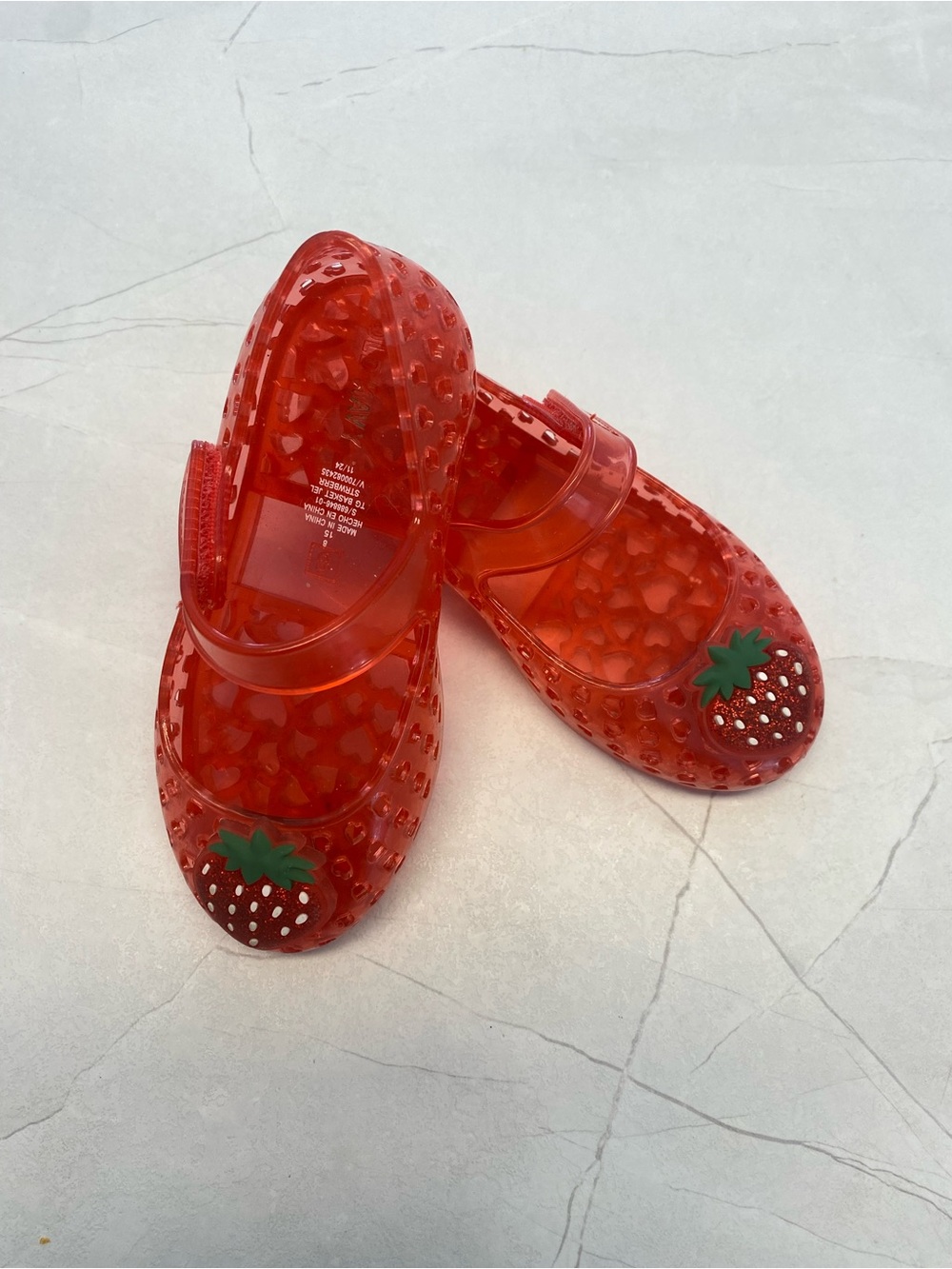 Old Navy Red Jelly Strawberry Mary Janes for Kids
